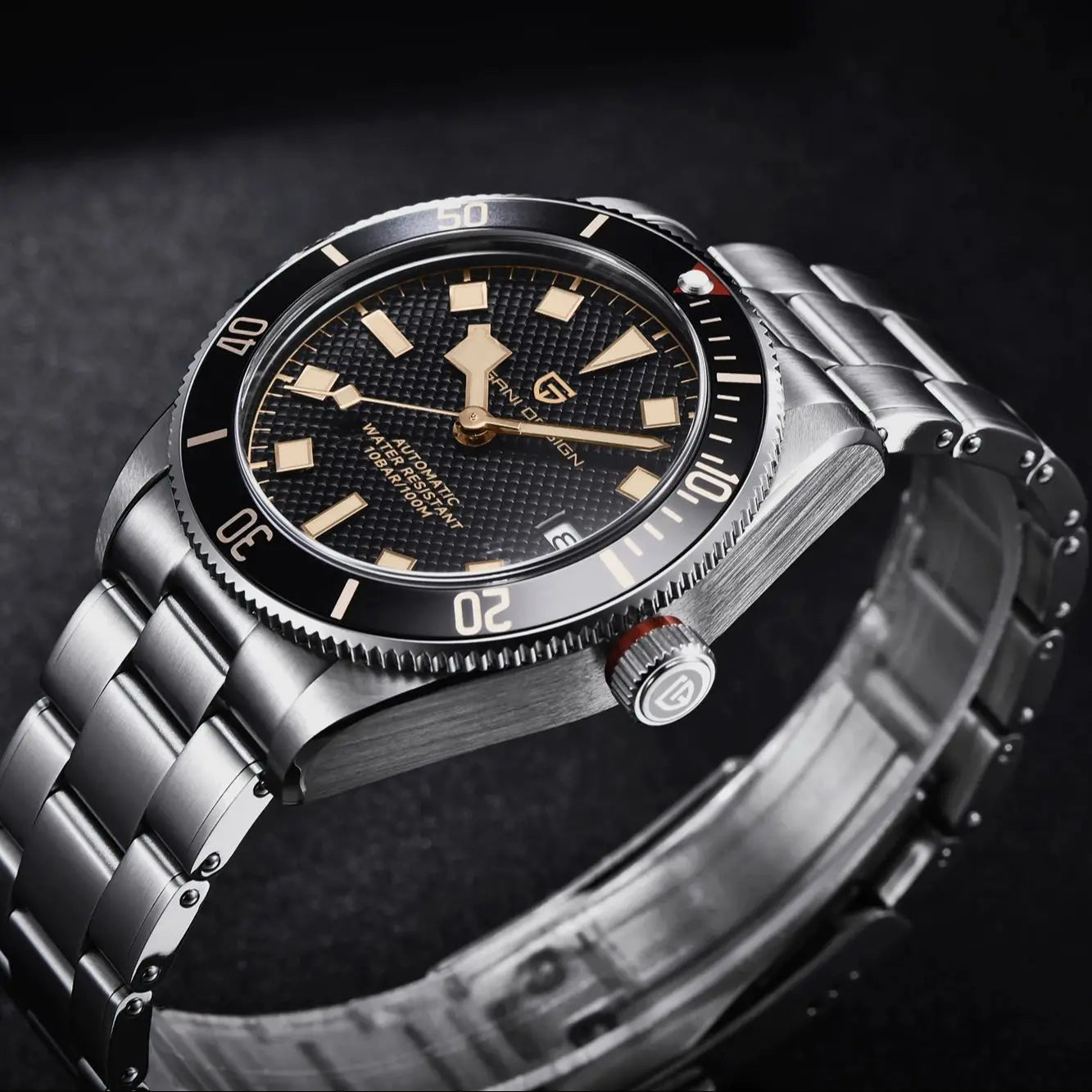 PAGANI DESIGN BB58 Steel Men's Mechanical Wrist Watches Luxury Automatic Watch For Men AR Sapphire Mirror Sport Waterproof Watch