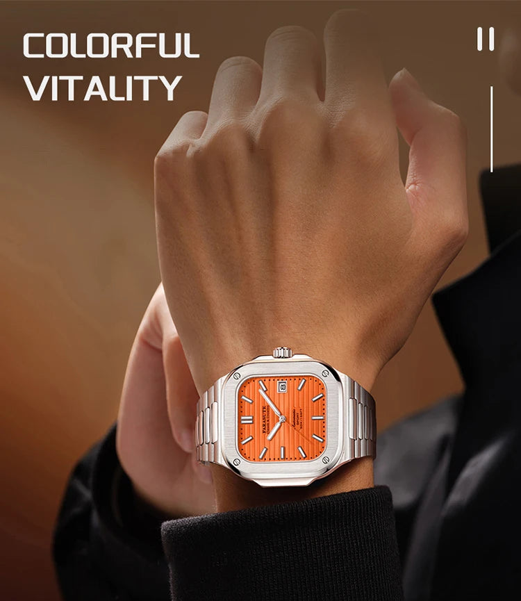 FARASUTE Automatic Mechanical Luxury Men's Watch Miyota9019 Movement Ultrathin 8.9mm Luminous 5ATM Waterproof Wristwatches Male