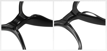 Ochelari de soare polarizați retro Swanwick TR90 pentru bărbați, ochelari de soare pătrați din acetat pentru femei, unisex, UV400, gri-negru, stil european