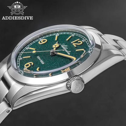 ADDIESDIVE 36mm Orologio da uomo in offerta AD2518, vetro bombato, acciaio inox 316L, impermeabile 100m, al quarzo