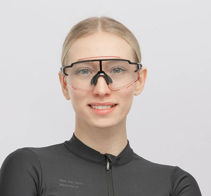 Ochelari de ciclism fotocromatici ROCKBROS, ochelari de soare pentru biciclete și sporturi în aer liber, ochelari cu schimbare de culoare, ochelari pentru MTB și biciclete de șosea, ochelari de protecție pentru biciclete