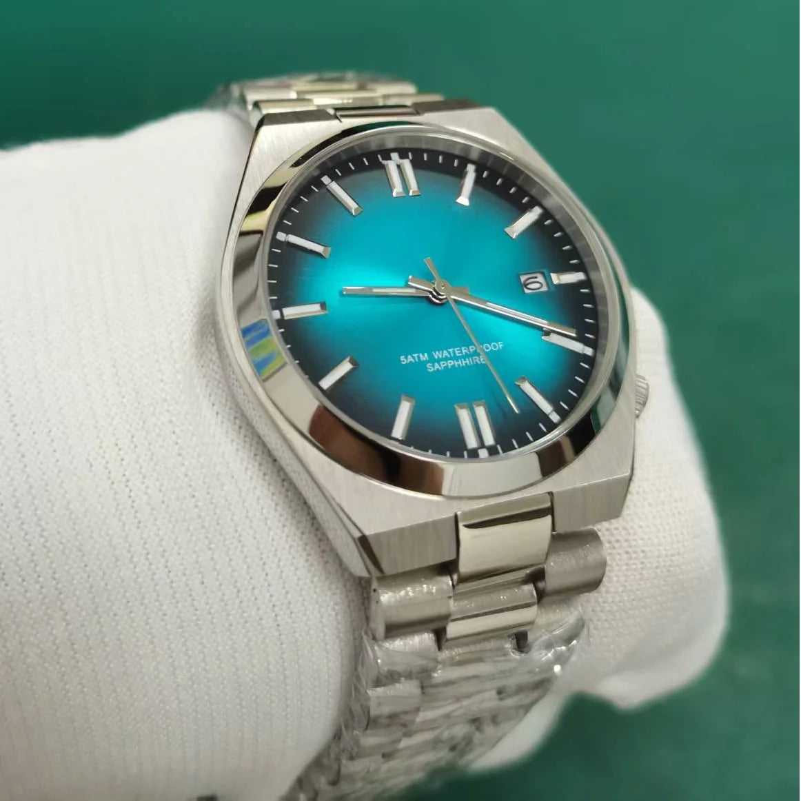 DD40MM Sapphire Crystal Stainless Steel Men Watch Japan Miyota Movement Waterproof Luxury Business Sport Men's Analog Wristwatch