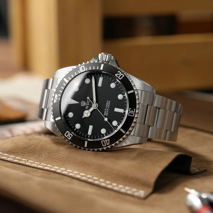 Watchdives WD5513Q Watch VH31 Sweep Second Movement Stainless Steel Sapphire Crystal Business Wristwatch Vintage Watches