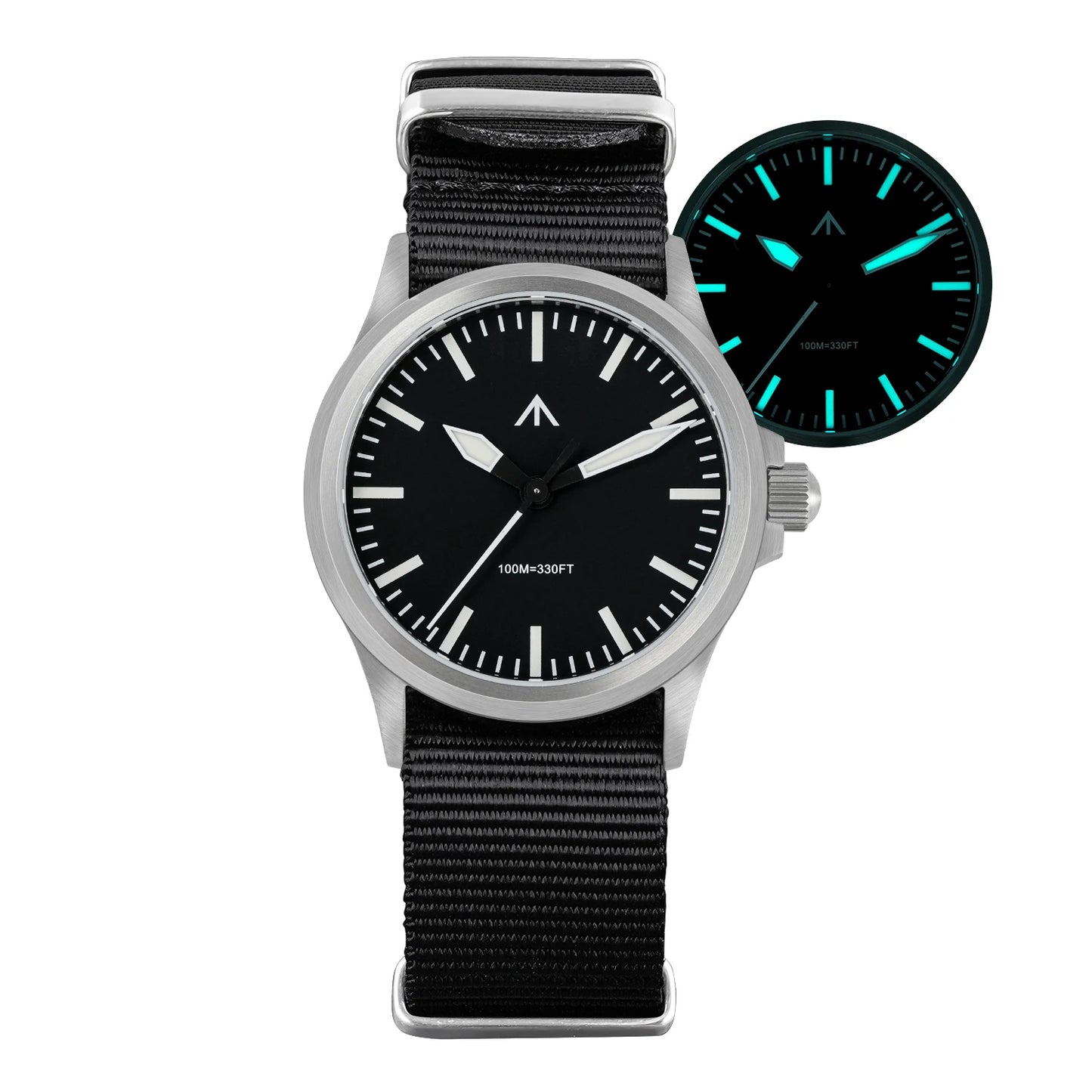 MILITADO ML18 36mm  Watch VH31 Sweep second Quartz Movement 316L Steel Sapphire BGW9 Lume 100M Waterproof Men's Wristwatch