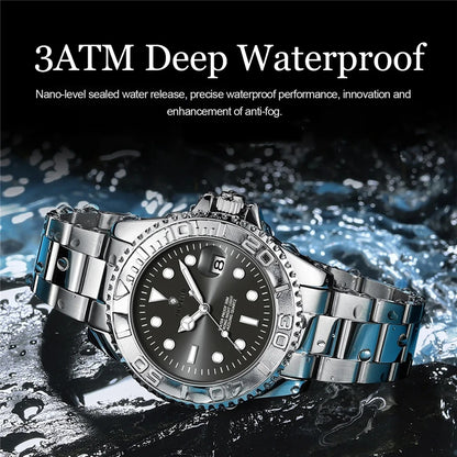 Luxury Watch Man High Quality New Brand Sports Fashion Quartz Wristwatches Men Gifts Automatic Watches Mens Coffee Digital Clock