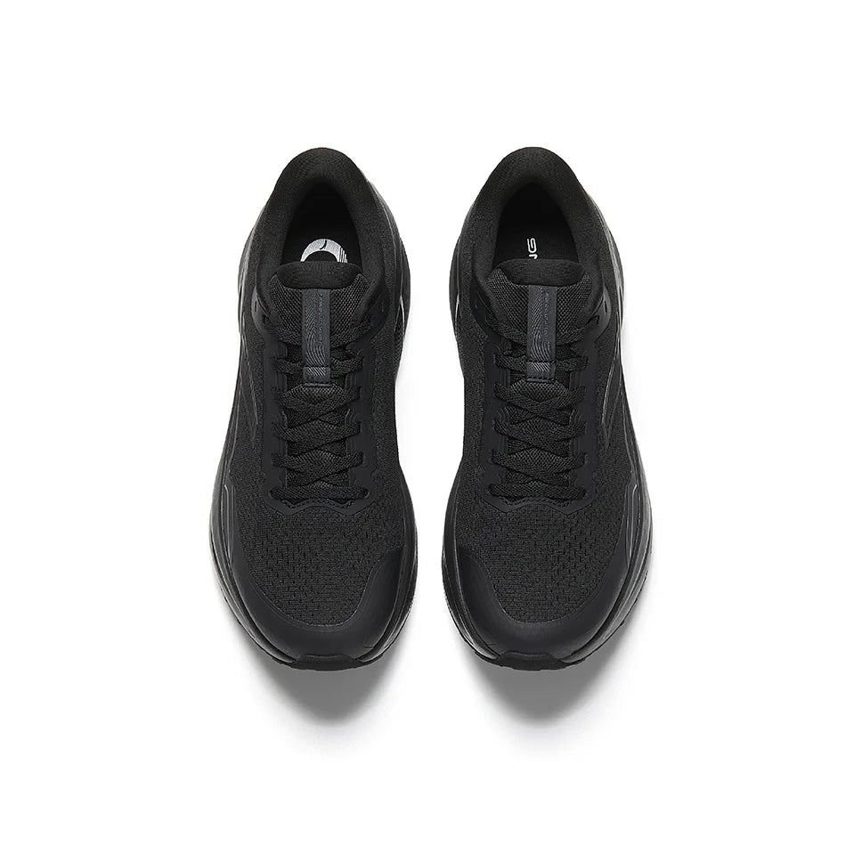 Anta Textile, Synthetic Leather Low top PG7 Casual Running Shoes Men's Black 112545545-9