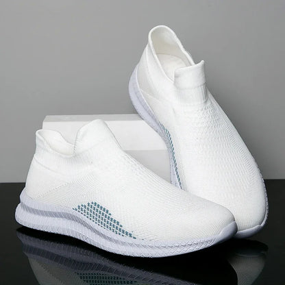 Lightweight Men's Walking Shoes Outdoor Soft Male Casual Shoes Flexible Breathable Men Loafers Slip-On Footwear Sneakers 39-48