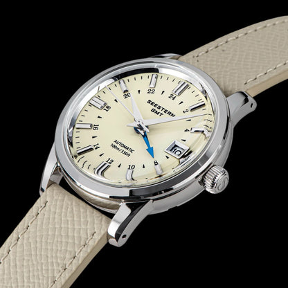 SEESTERN Men's Automatic Mechanical Wristwatch NH34 GMT Movement 10bar Waterproof Domed Sapphire Crystal Watch Limited S446 New