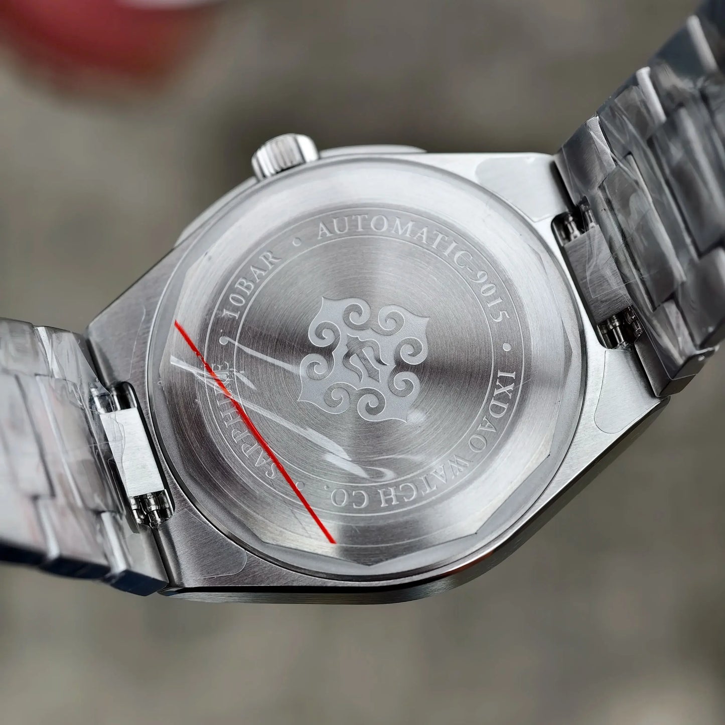 IX&DAO 2026 neue Warrior 37mm Herren-Automatikuhr, mechanisch, Emaille-Zifferblatt, Miyota 9015, Saphirglas, Edelstahl, wasserdicht bis 10Bar