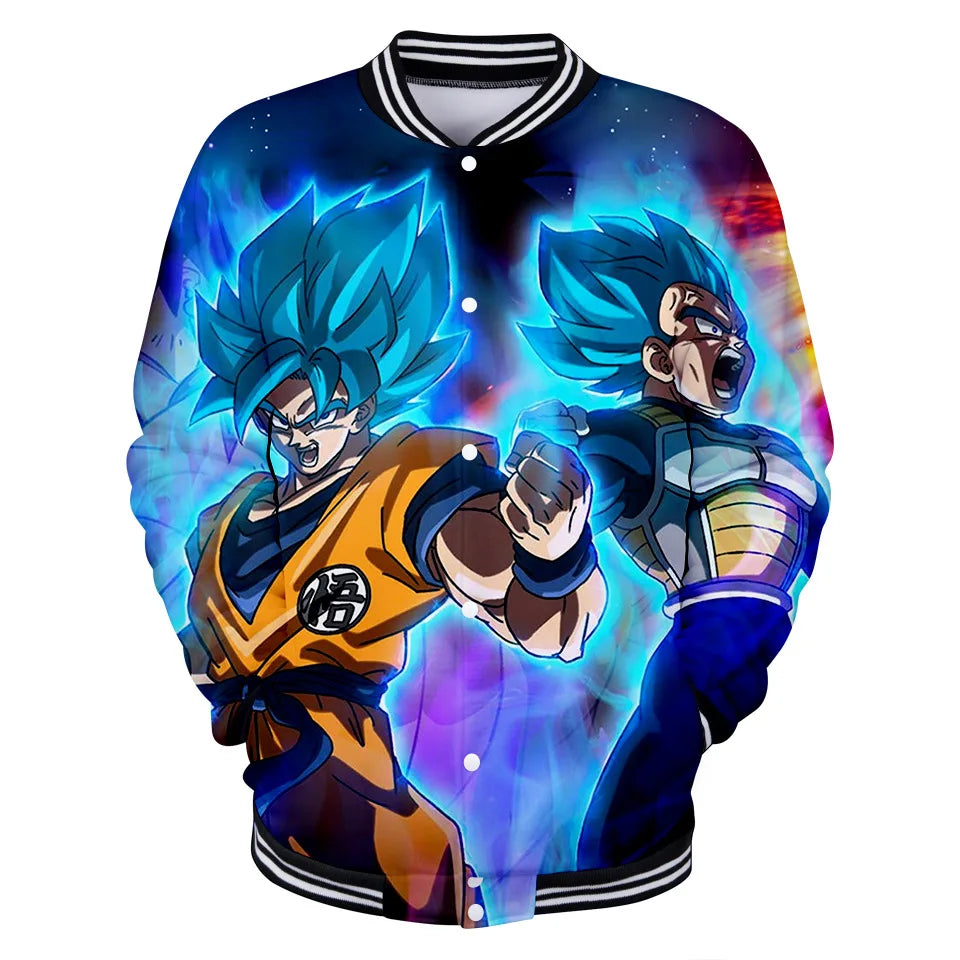 Nova japanska anime Dragon Ball Z sveučilišna jakna, jesenska ležerna majica s kapuljačom, kaput-jakna, brendirana bejzbolska jakna