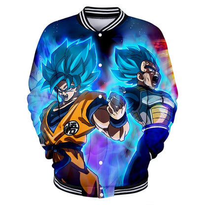 Nova japanska anime Dragon Ball Z sveučilišna jakna, jesenska ležerna majica s kapuljačom, kaput-jakna, brendirana bejzbolska jakna