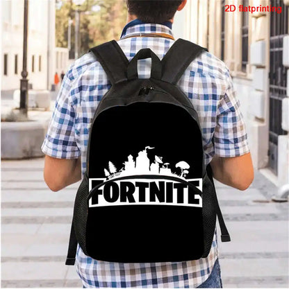 Kids  School Backpack with Front Pocket,  Light Weight Cartoon Fortnite Children Backpack For Age 6-9 , Bags For Boys Girls