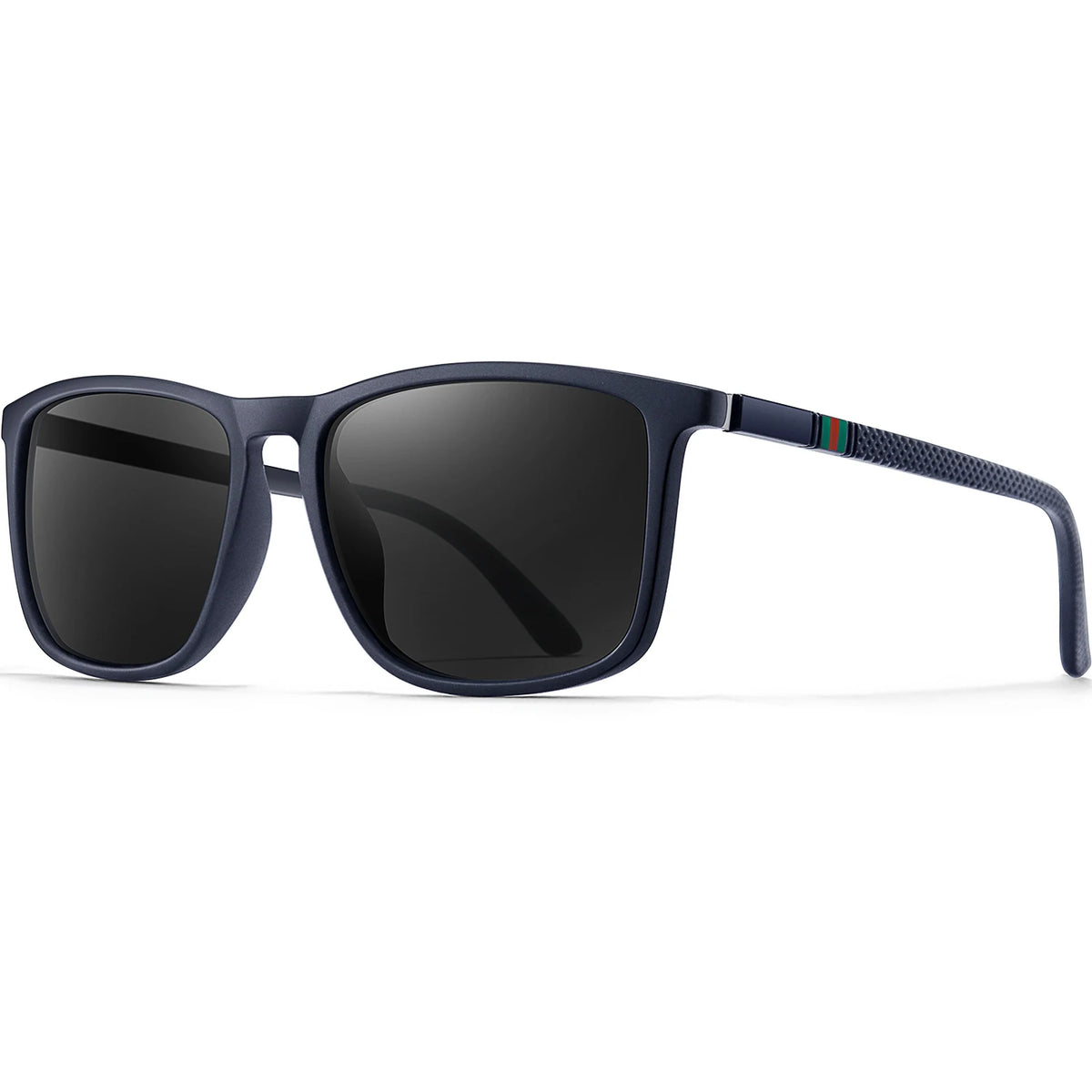 Ochelari de soare polarizați clasici, pătrați, unisex, UV400, ușori, pentru condus, pescuit, activități în aer liber și călătorii