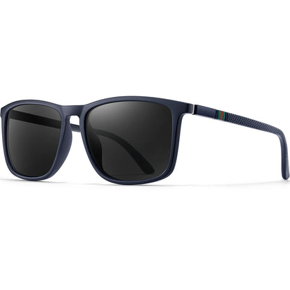 Ochelari de soare polarizați clasici, pătrați, unisex, UV400, ușori, pentru condus, pescuit, activități în aer liber și călătorii