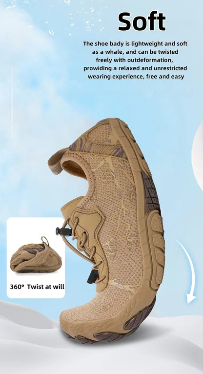 Sapatos Barefoot para Homem e Mulher, Calçado de Praia Outdoor de Secagem Rápida e Antiderrapante, Sapatos para Desportos Aquáticos e Fitness Indoor, Calçado Desportivo