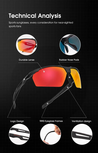Ochelari de ciclism polarizați SCVCN, ochelari de soare pentru alergare, protecție UV, ochelari pentru ciclism sportiv, MTB, bicicletă de șosea, ochelari pentru femei, ochelari de protecție pentru ciclism