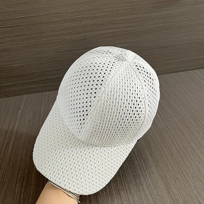 New Outdoor Casual Mesh Baseball Cap Simple Thin Breathable Summer Sun Hat for Women Men