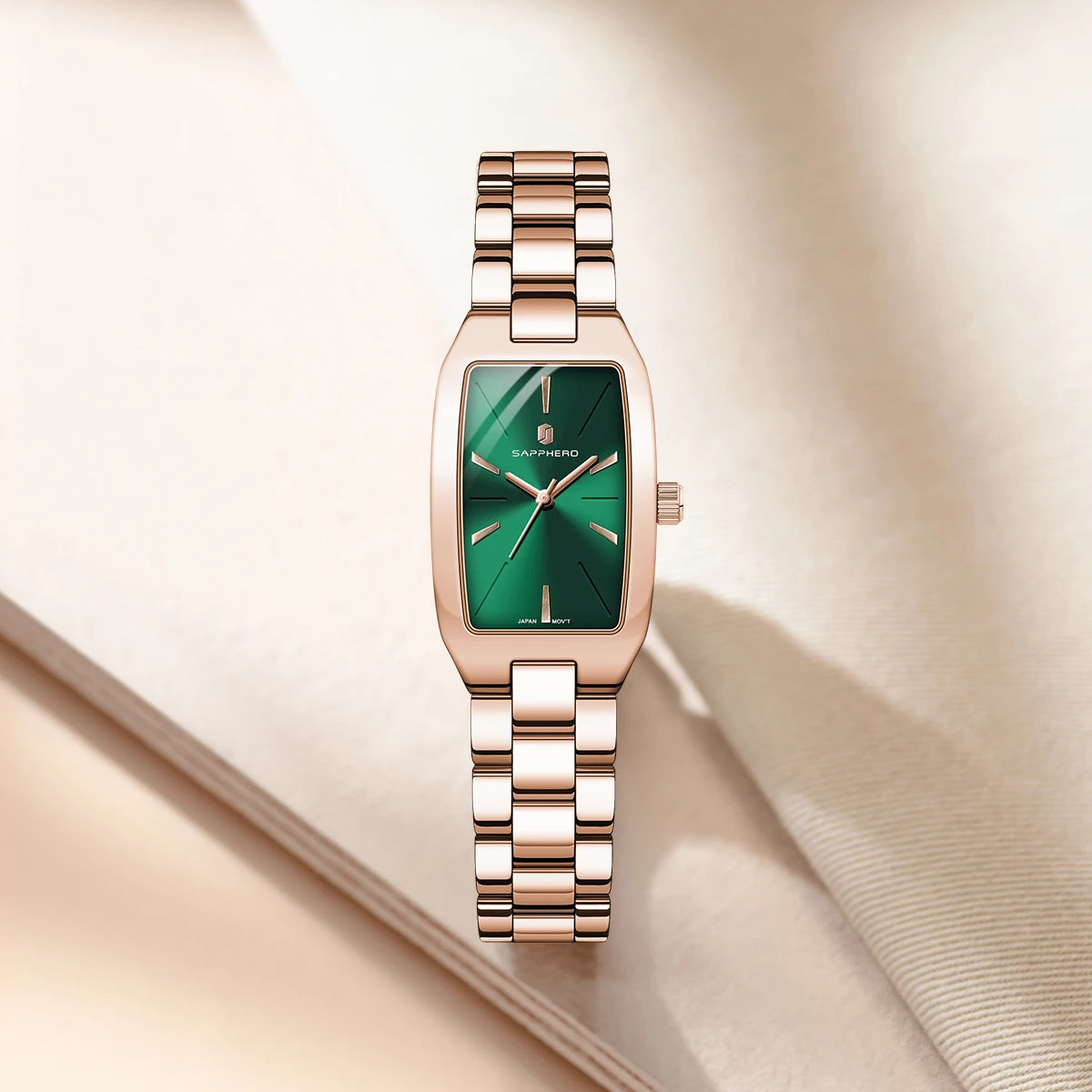 SAPPHEROLuxury Women's Watch Stainless Steel Strap Waterproof Watch Ultra-thin Dial  Fashion Simple Women's Watch Accurate Watch