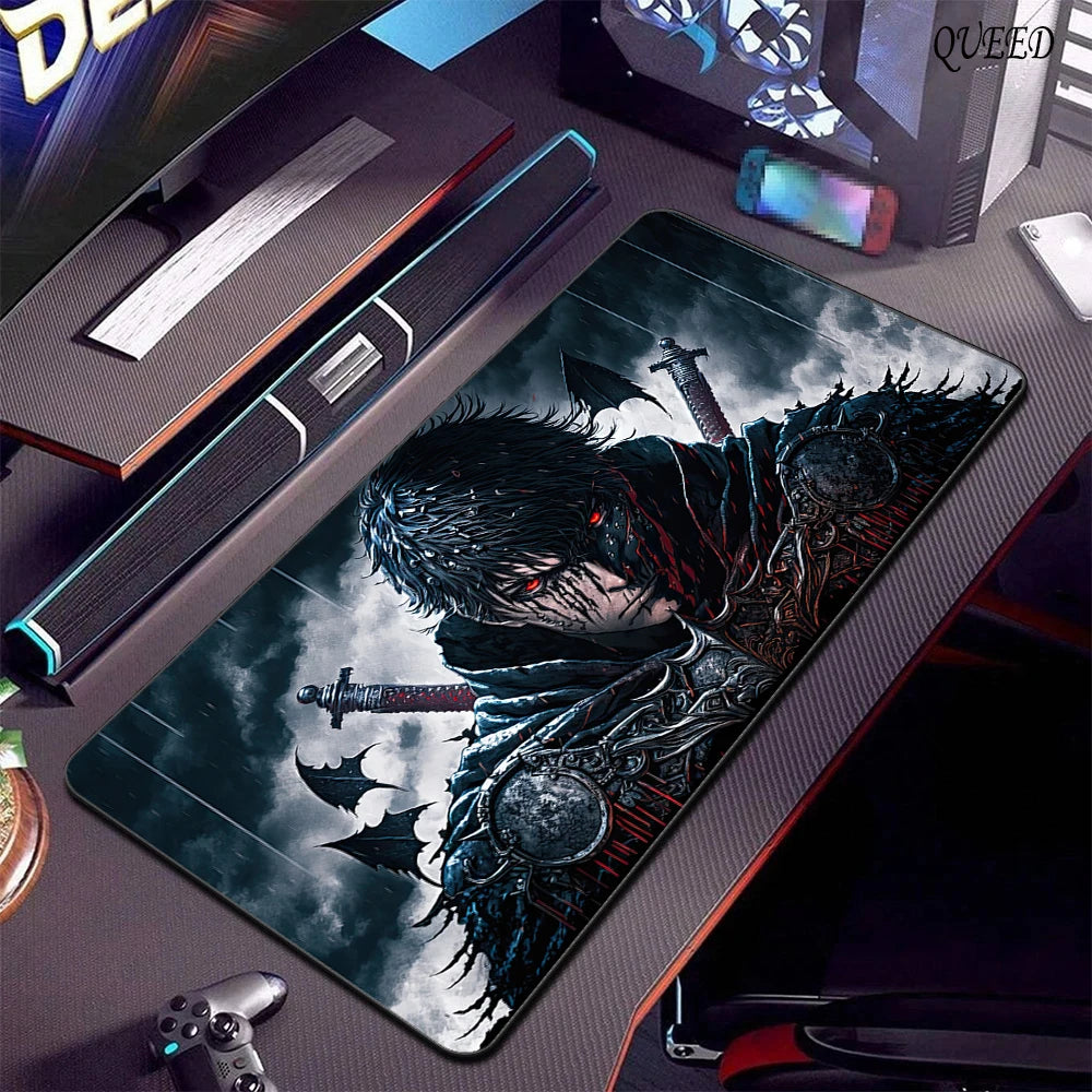 Gaming Accessories Varmilo Keyboard Computer Mousepad CS GO LOL Mouse Pad Berserk Guts Anime Dywan Gamer 900X400 XXL Desk Mats