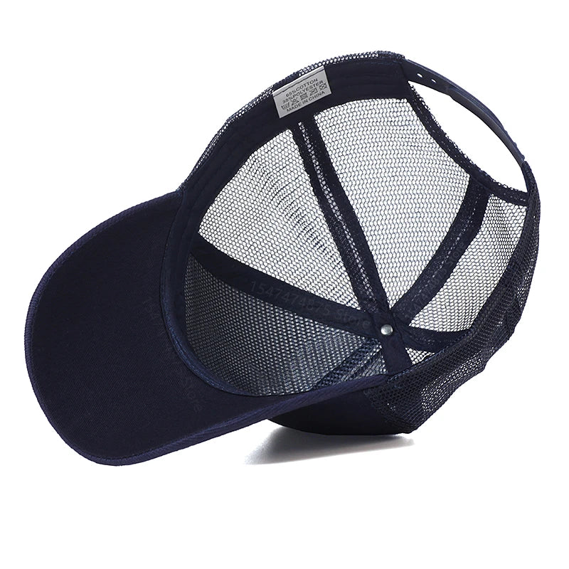 The Goonies Est 1985 Never Say Die Men's baseball cap summer mesh Snapback hat fashion outdoor Causal Breathable sun hats