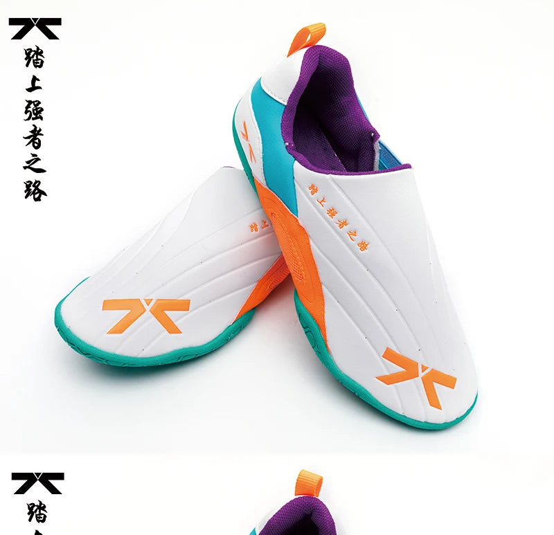 Firmway Professional Taekwondo Shoe for Unisex Soft Sole Kids Kung Fu Comfortable Men Women Tai Chi Karate Shoes White Sneakers
