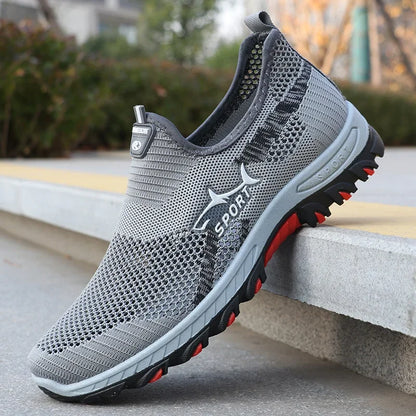 Zomerse herensneakers sportieve mesh herenschoenen ademende sportschoenen canvas lichtgewicht sneakers goedkope schoenen uitverkoop
