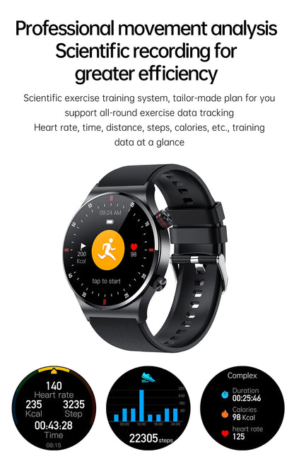 Luxury QW33 Smart Watches Men NFC Wireless Call Fitness Waterproof Sports Wrist Intelligent Smartwatches for Women Android 2026