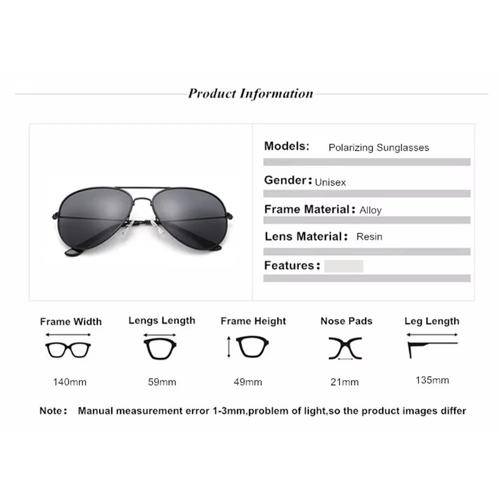 Ochelari de soare polarizați pentru bărbați și femei, clasici, de modă, de marcă, de designer, pentru șofat