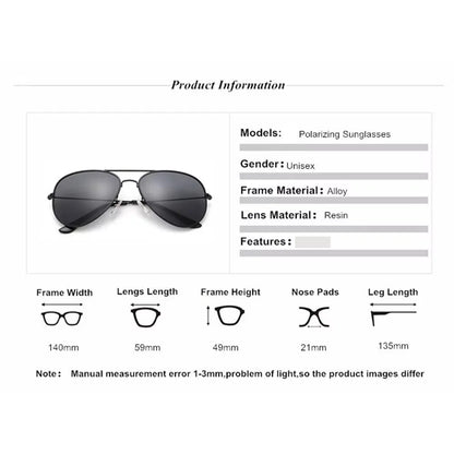 Ochelari de soare polarizați pentru bărbați și femei, clasici, de modă, de marcă, de designer, pentru șofat