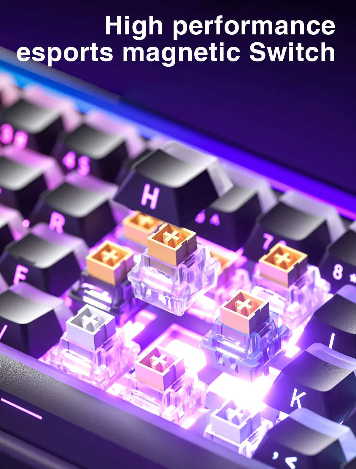 AULA HERO68 HE Magnetic Switch Keyboard Rapid Trigger 8K Polling Rate Esports Gaming Keyboard RGB Wired Mechanical Keyboard