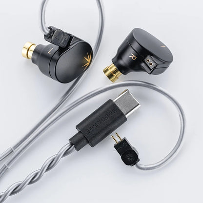 MOONDROP CHU II CHUII DSP Dynamic Driver In-Ear Earphone IEMs HiFi Music Earbuds with 0.78mm Interchangeable Cable Wired Headset