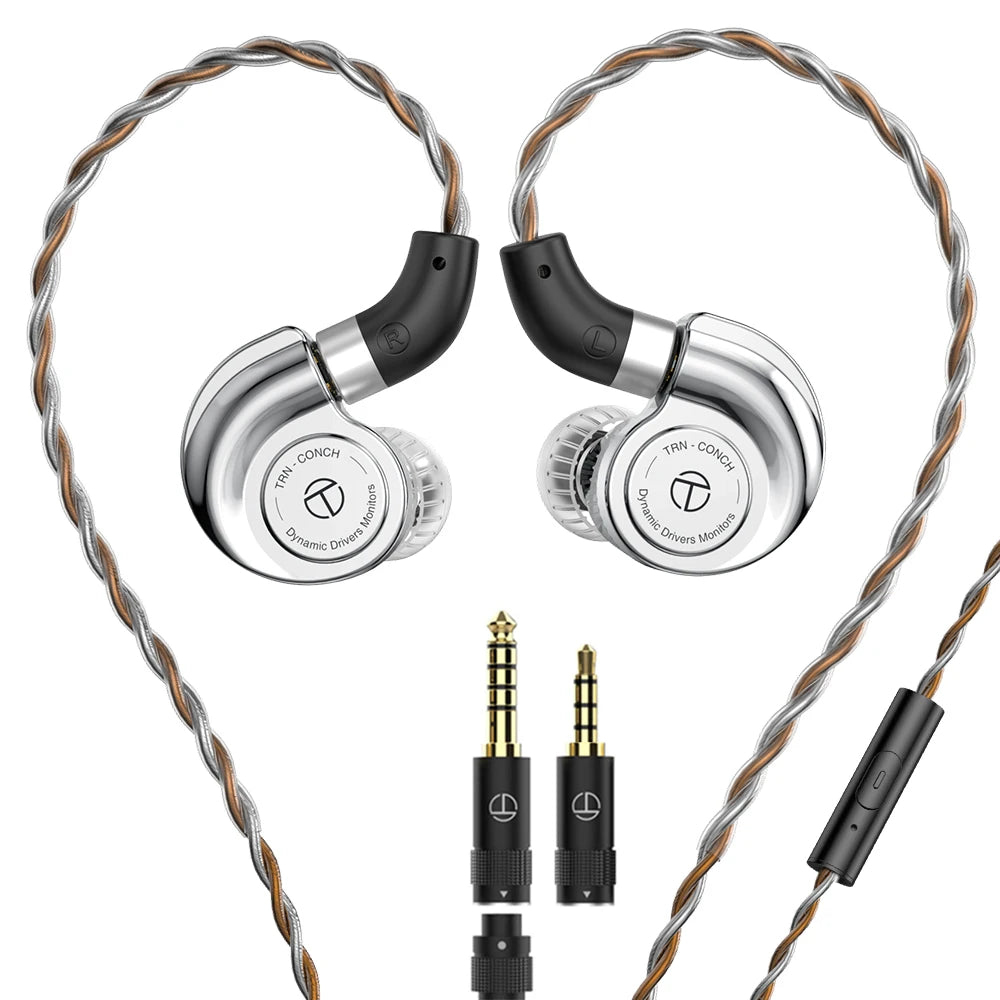 TRN Conch Lucky Bag In-Ear-Monitore – kabelgebundene DLC Diamond Dynamic HiFi-Ohrhörer mit Tuning-Düsenfiltern für Xiaomi