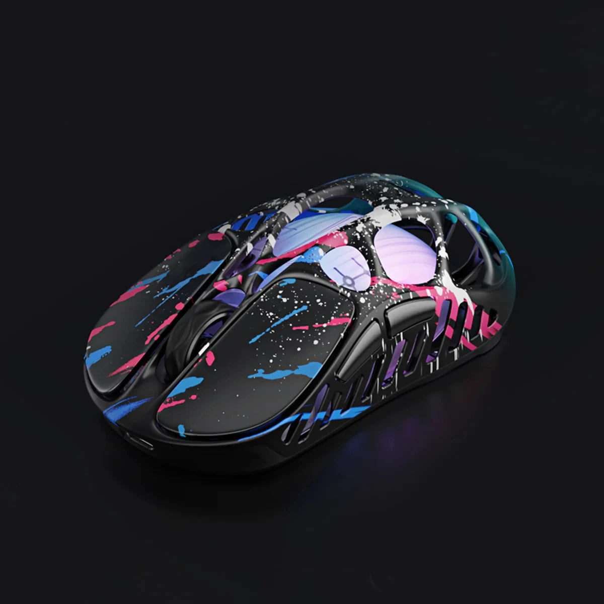 Rato Gaming Sem Fios GravaStar Mercury X Pro Tri-Mode, Recetor 8K, Leve em Liga de Magnésio, Bateria de Longa Duração, RGB