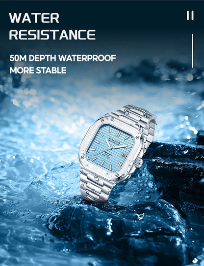 FARASUTE Automatic Mechanical Luxury Men's Watch Miyota9019 Movement Ultrathin 8.9mm Luminous 5ATM Waterproof Wristwatches Male