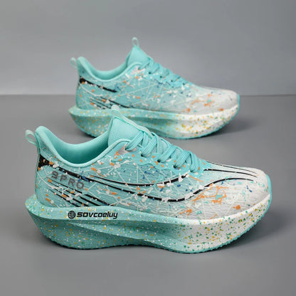 Running Shoes Carbon Board 2026 Marathon Cushion Men's Sports Breathable Lightweight Women's Comfortable Athletic Non-skid Sneakers