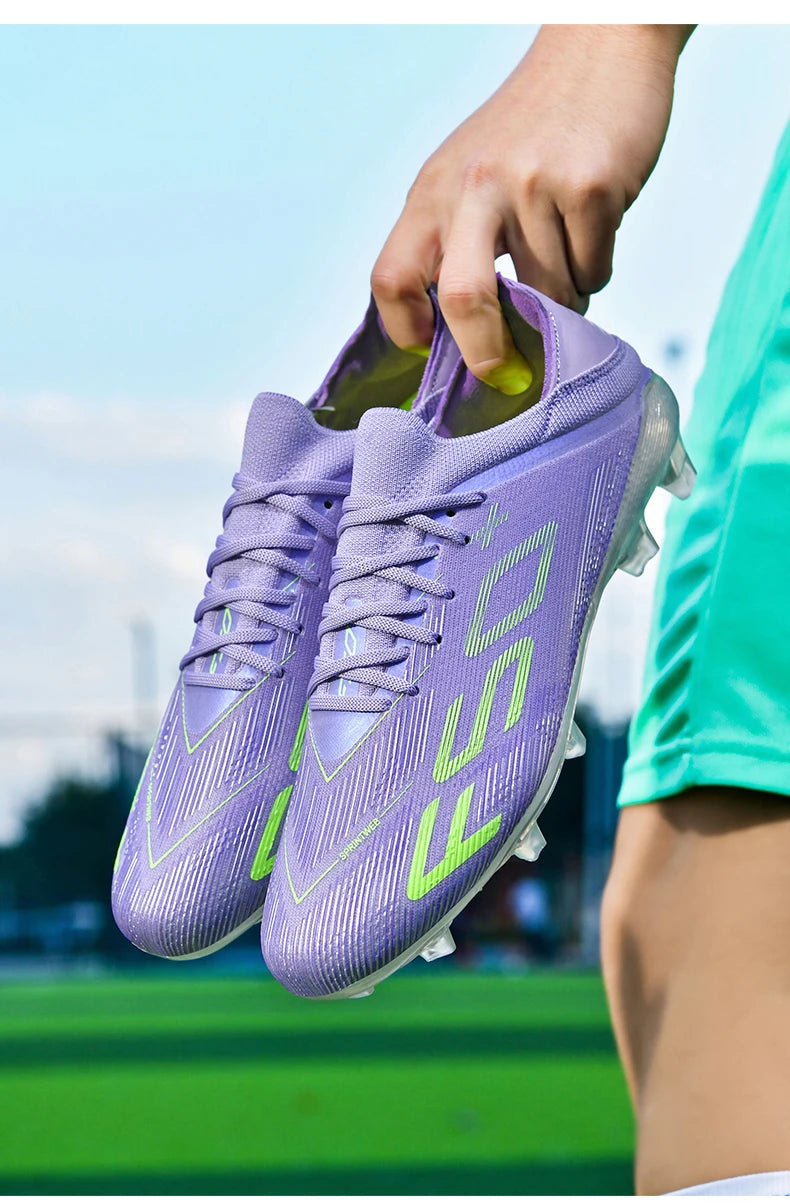 New Men Football Boots Match Cleats High-quality Futsal Indoor Sneakers Non-Slip Grass Soccer Shoes Hot-selling High-top Outdoor