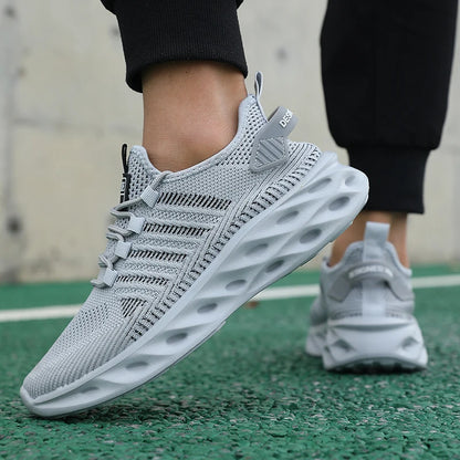 Unisex sneakers voor heren en dames, comfortabele ademende sportschoenen voor koppels, hardloop-, tennis- en wandelsneakers, maat 37-47, geel
