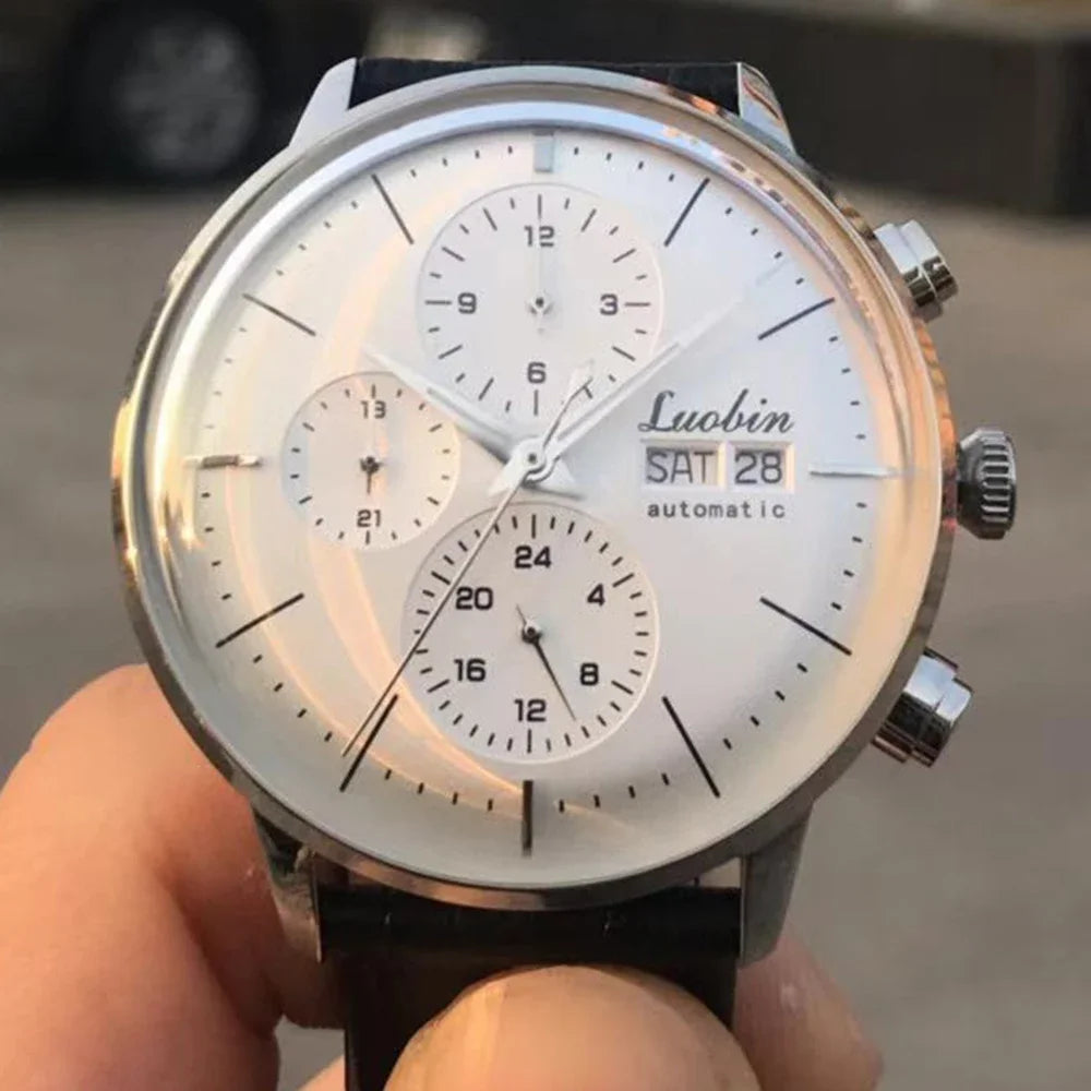 Luxuriöse Automatikuhr für Herren, mechanisch, selbstaufziehend, Business-Armbanduhr aus Edelstahl mit Leuchtanzeige, Relojes Para Hombre 2020
