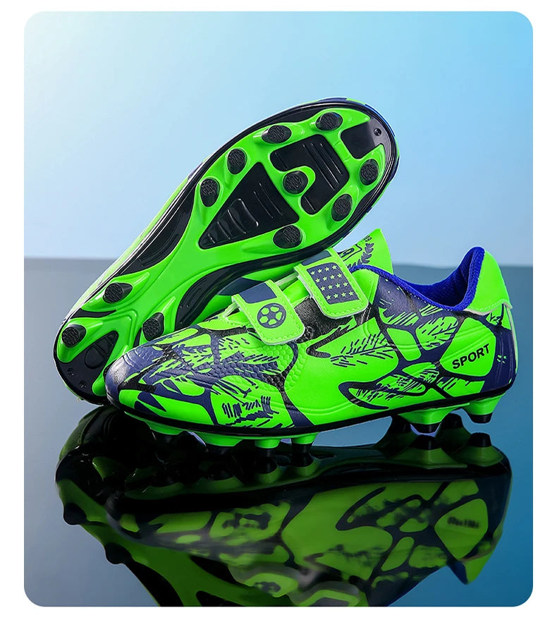 Soccer Cleats for Men and Women Breathable Lightweight Anti-Slip Firm Ground for Outdoor Football Training Match Sports