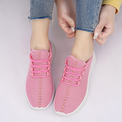 Breathable Men's Running Shoes Fashion Platform Men Casual Shoes Lightweight Women Vulcanized Shoes Flexible Anti-slip Sneakers