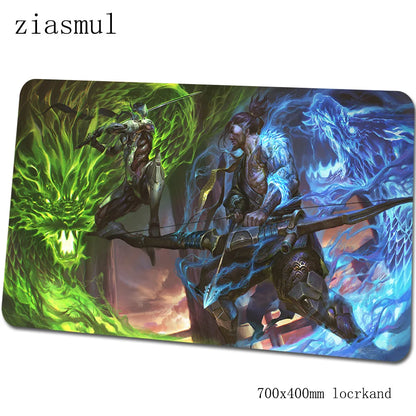 Tappetino per mouse Overwatch, elegante tappetino per computer 70x40cm, gaming mousepad grande XL, tappetino per mouse e tastiera per giochi PC e scrivania gamer