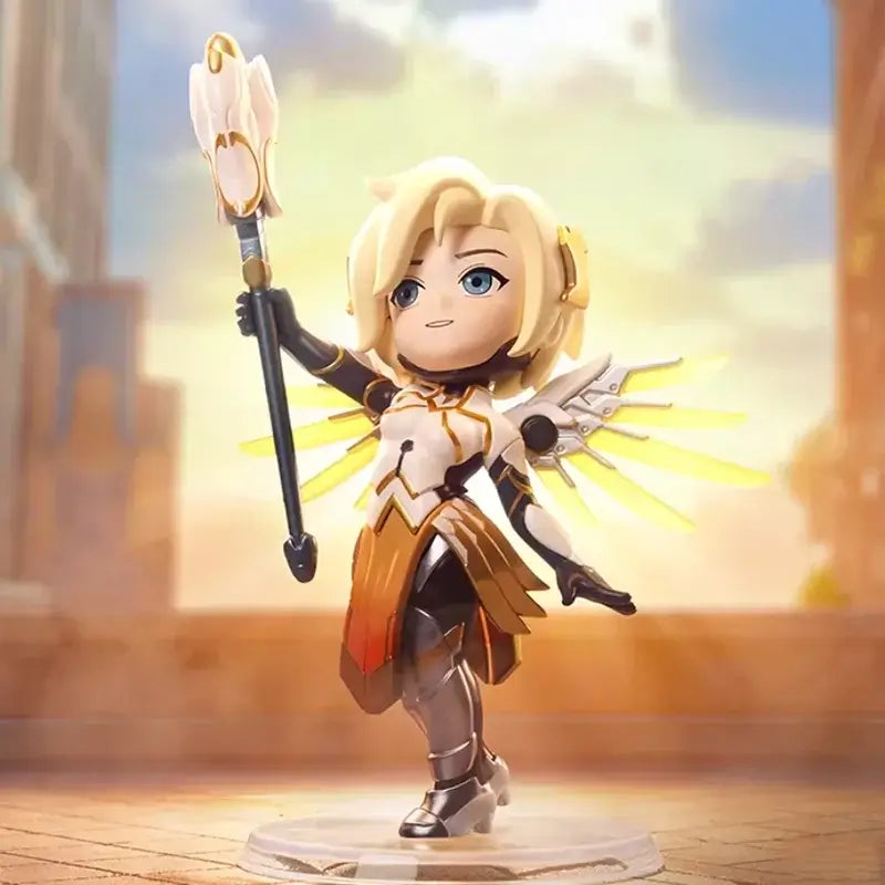 POP MART Overwatch Play of The Game Series Blind Box Mystery Box – urocze zabawki, ozdoby, figurki, dekoracje do domu, modele na biurko i lalki