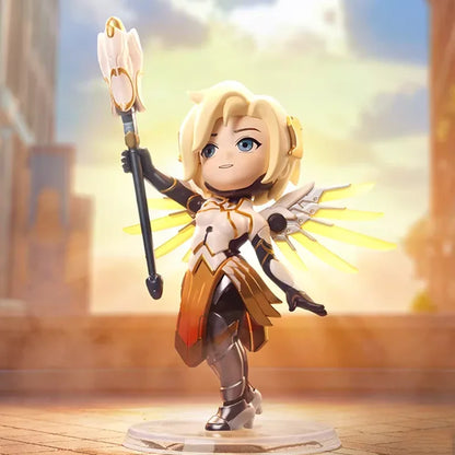 POP MART Overwatch Play of The Game Series Blind Box Mystery Box – urocze zabawki, ozdoby, figurki, dekoracje do domu, modele na biurko i lalki