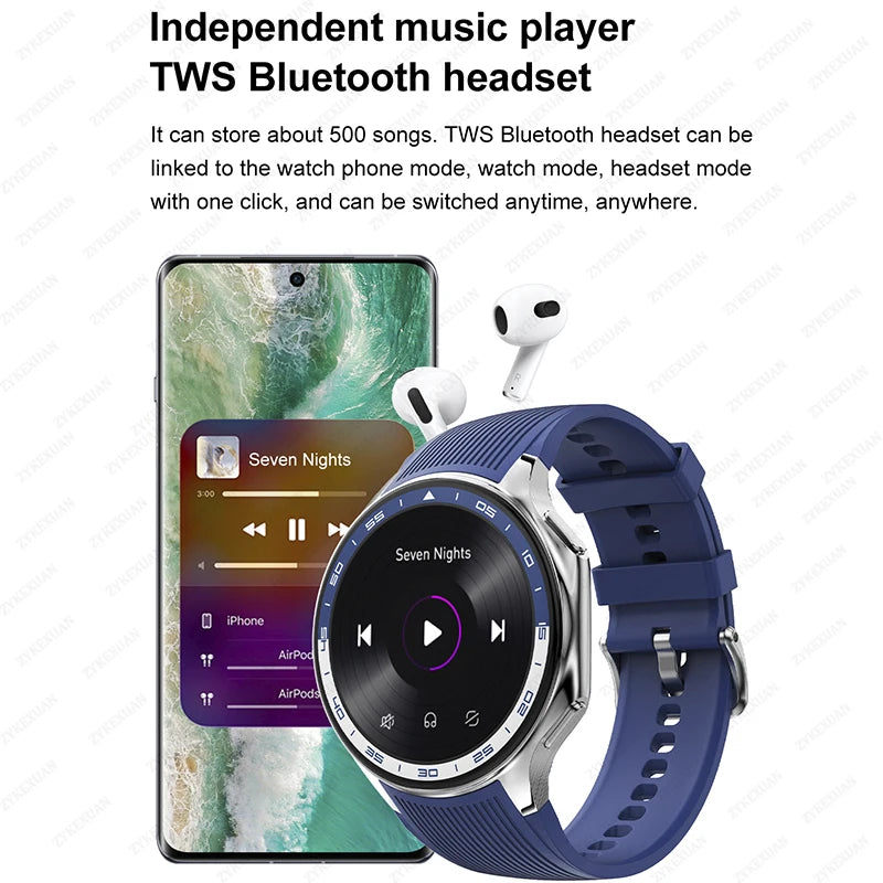 2025 New For OPPO Watch X High-End Business Watch Men 32Gb Memory Video Playback Smart Watch Sports Fitness Waterproof Bracelet