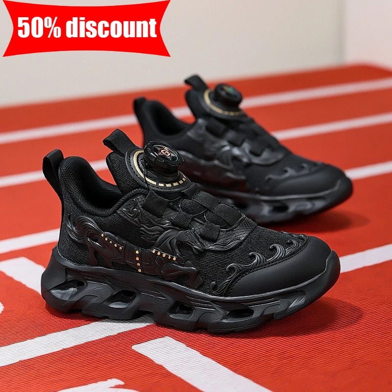 Children's Sports Shoes Fashionable Mesh Campus Student Cushioning Training Shoes New Breathable Non-Slip Daily Jogging Shoes