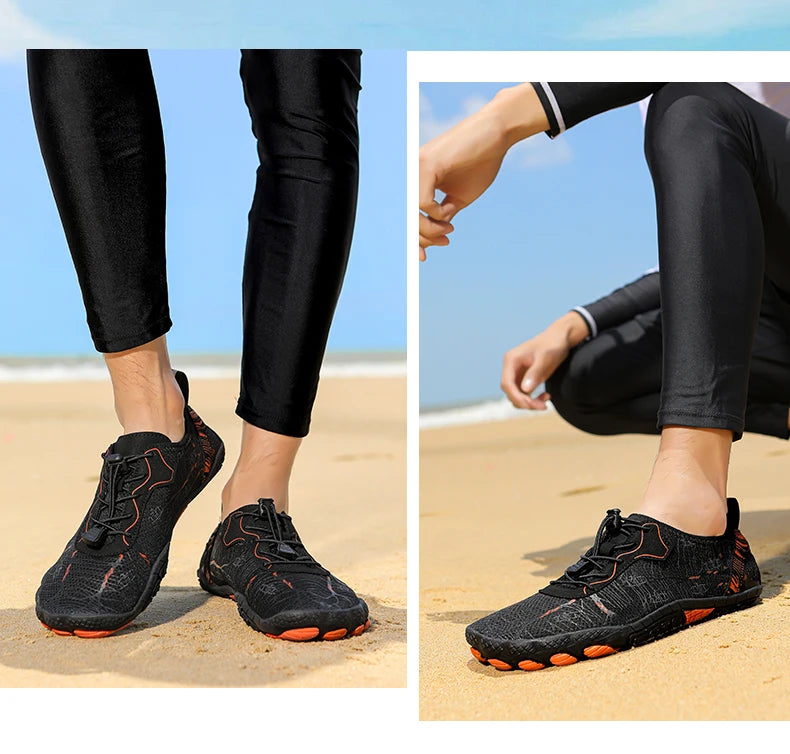 Sapatos Barefoot para Homem e Mulher, Calçado de Praia Outdoor de Secagem Rápida e Antiderrapante, Sapatos para Desportos Aquáticos e Fitness Indoor, Calçado Desportivo