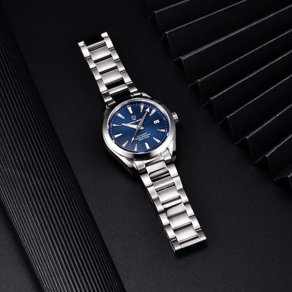 Relógio de luxo para homem PAGANI DESIGN – Modelo automático mecânico (calibre 8215), em aço inoxidável, estanque, com indicador de data e ponteiros luminescentes
