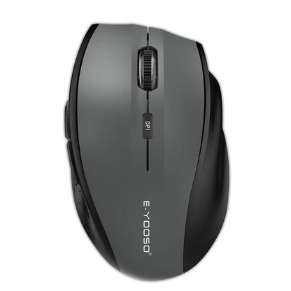 E-YOOSO E-1010 USB 2.4G bezdrôtová herná a kancelárska myš, 2400 DPI, optická ergonomická myš na hranie pre notebook a PC