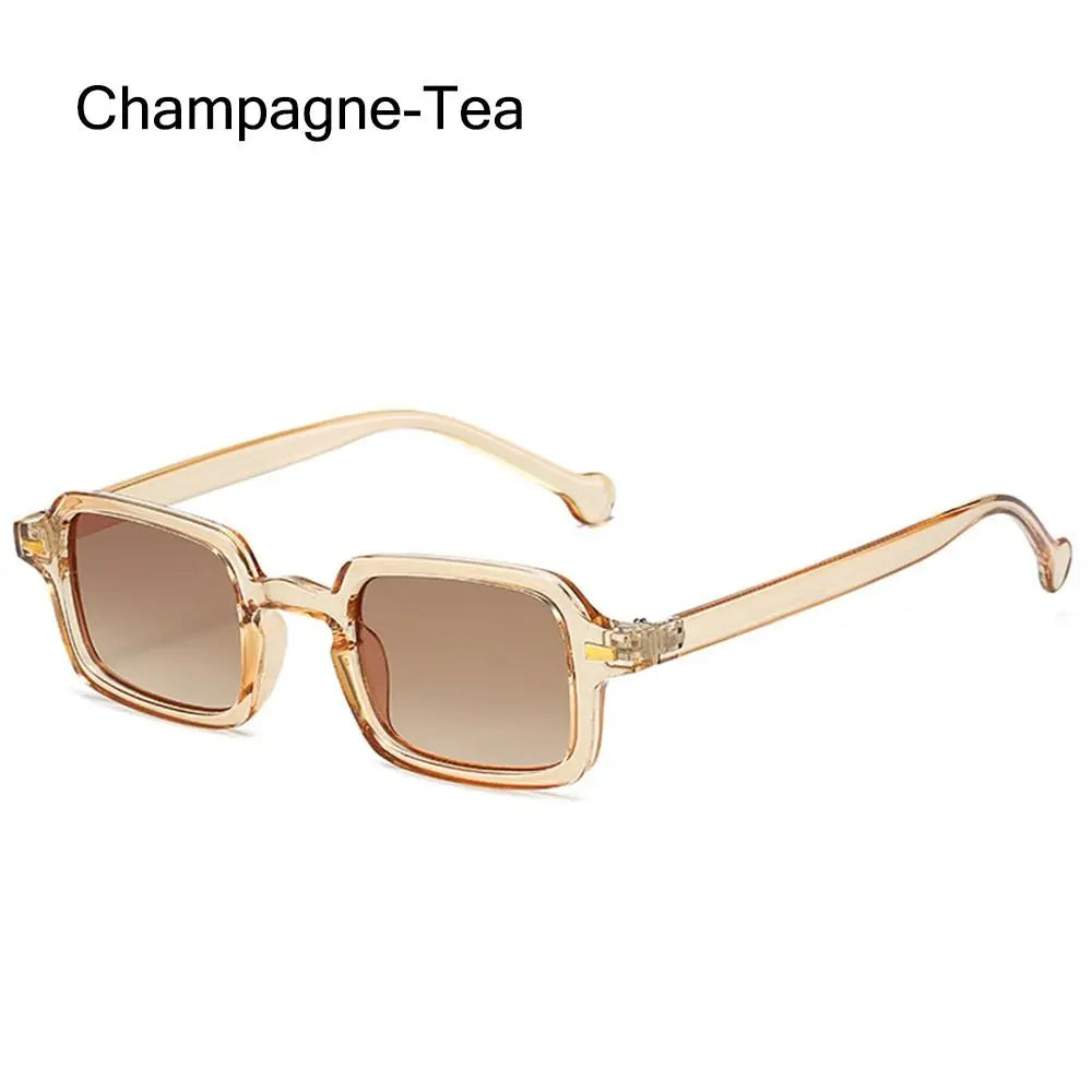 Ochelari de soare Fashion Square pentru femei, model nou retro cu nituri decorative; ochelari de soare pentru bărbați, model leopard albastru, cu lentile degradate, protecție UV400