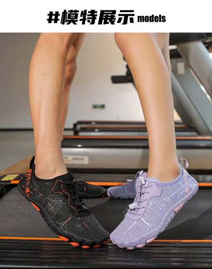 Sapatos Barefoot para Homem e Mulher, Calçado de Praia Outdoor de Secagem Rápida e Antiderrapante, Sapatos para Desportos Aquáticos e Fitness Indoor, Calçado Desportivo